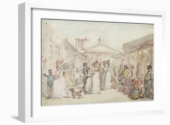 Covent Garden Market, C.1795-1810 (Pen and Ink, W/C and Pencil on Wove Paper)-Thomas Rowlandson-Framed Giclee Print