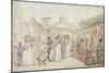 Covent Garden Market, C.1795-1810 (Pen and Ink, W/C and Pencil on Wove Paper)-Thomas Rowlandson-Mounted Giclee Print