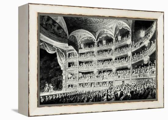 Covent Garden Theatre, 1795-Edward Dayes-Framed Premier Image Canvas