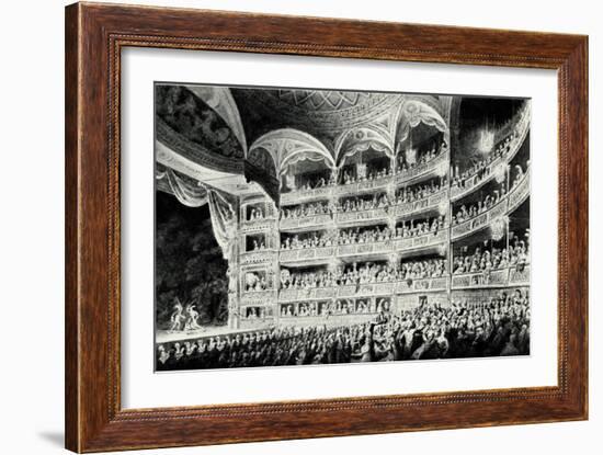 Covent Garden Theatre, 1795-Edward Dayes-Framed Giclee Print