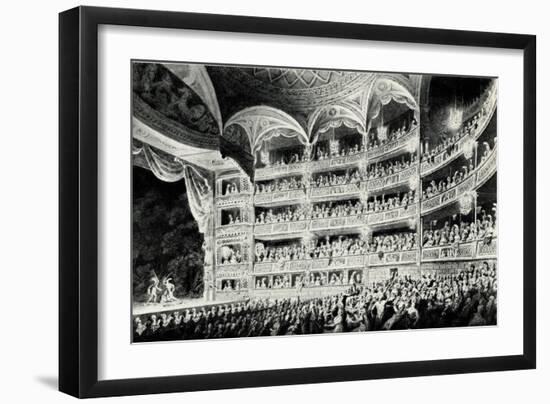 Covent Garden Theatre, 1795-Edward Dayes-Framed Giclee Print