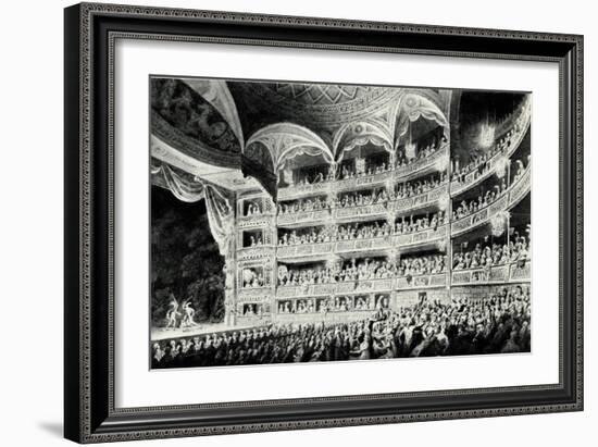 Covent Garden Theatre, 1795-Edward Dayes-Framed Giclee Print