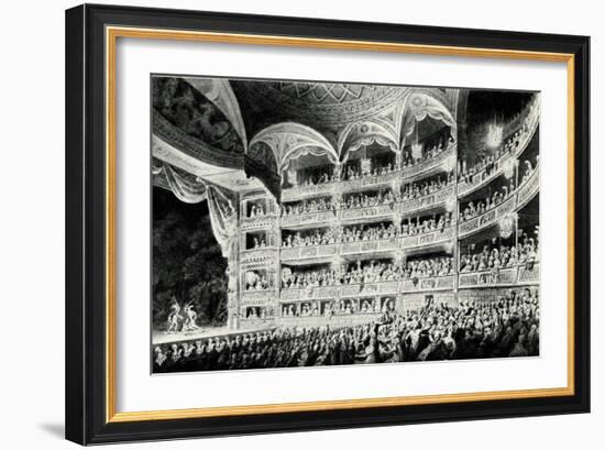 Covent Garden Theatre, 1795-Edward Dayes-Framed Giclee Print