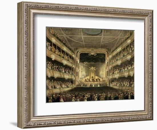 Covent Garden Theatre, 1808, from 'Ackermann's Microcosm of London' Engraved by J. Bluck…-T. & Pugin Rowlandson-Framed Giclee Print