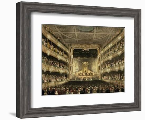 Covent Garden Theatre, 1808, from 'Ackermann's Microcosm of London' Engraved by J. Bluck…-T. & Pugin Rowlandson-Framed Giclee Print