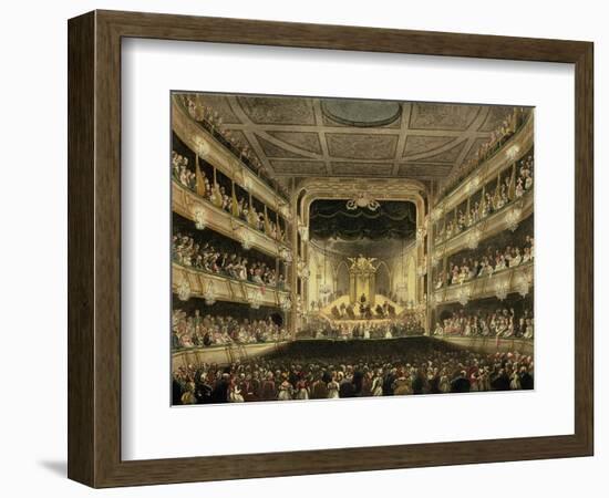 Covent Garden Theatre, 1808, from 'Ackermann's Microcosm of London' Engraved by J. Bluck…-T. & Pugin Rowlandson-Framed Giclee Print