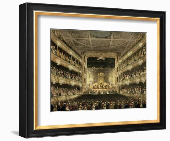 Covent Garden Theatre, 1808, from 'Ackermann's Microcosm of London' Engraved by J. Bluck…-T. & Pugin Rowlandson-Framed Giclee Print