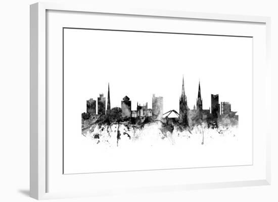 Coventry England Skyline-Michael Tompsett-Framed Art Print