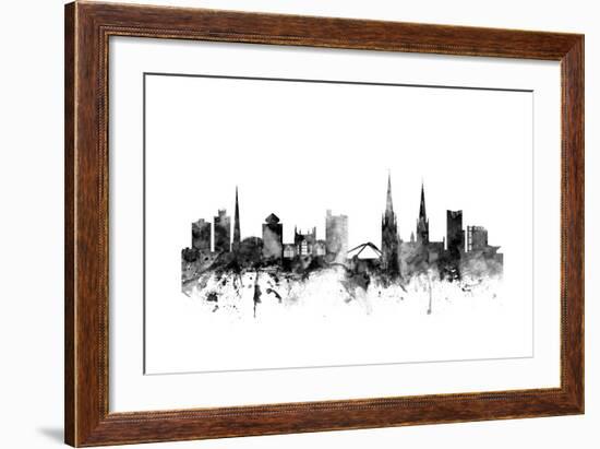 Coventry England Skyline-Michael Tompsett-Framed Art Print