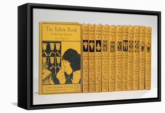 Cover and Spine Designs for 'The Yellow Book', Volumes II-XIII, published 1894-97-Aubrey Beardsley-Framed Premier Image Canvas
