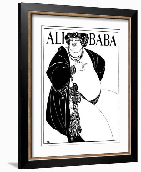 Cover Design for Ali Baba, 1897-Aubrey Beardsley-Framed Giclee Print