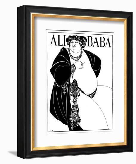 Cover Design for Ali Baba, 1897-Aubrey Beardsley-Framed Giclee Print