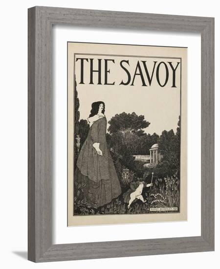 Cover design for No1 of The Savoy from a book of fifty drawings, 1897 drawing-Aubrey Beardsley-Framed Giclee Print