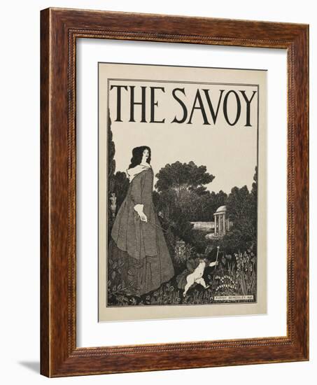 Cover design for No1 of The Savoy from a book of fifty drawings, 1897 drawing-Aubrey Beardsley-Framed Giclee Print