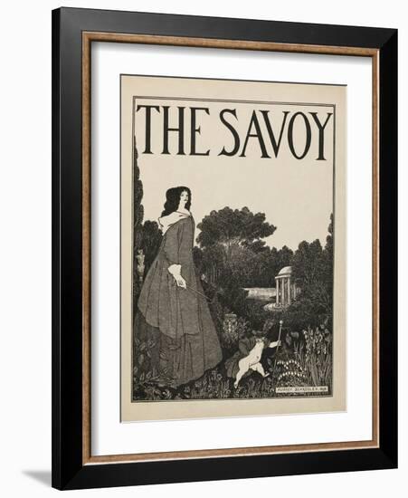 Cover design for No1 of The Savoy from a book of fifty drawings, 1897 drawing-Aubrey Beardsley-Framed Giclee Print