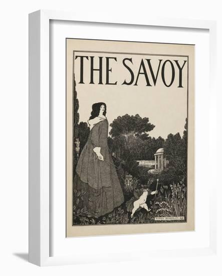 Cover design for No1 of The Savoy from a book of fifty drawings, 1897 drawing-Aubrey Beardsley-Framed Giclee Print