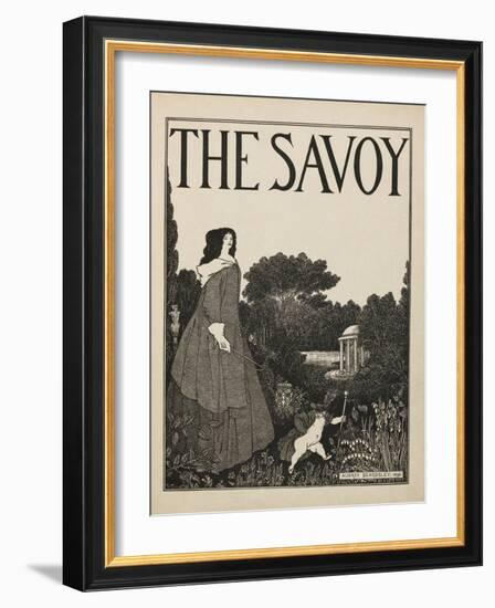 Cover design for No1 of The Savoy from a book of fifty drawings, 1897 drawing-Aubrey Beardsley-Framed Giclee Print