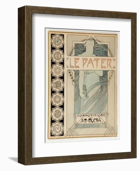 Cover Design for the Illustrated Edition Le Pater-Alphonse Mucha-Framed Giclee Print