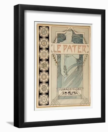 Cover Design for the Illustrated Edition Le Pater-Alphonse Mucha-Framed Giclee Print