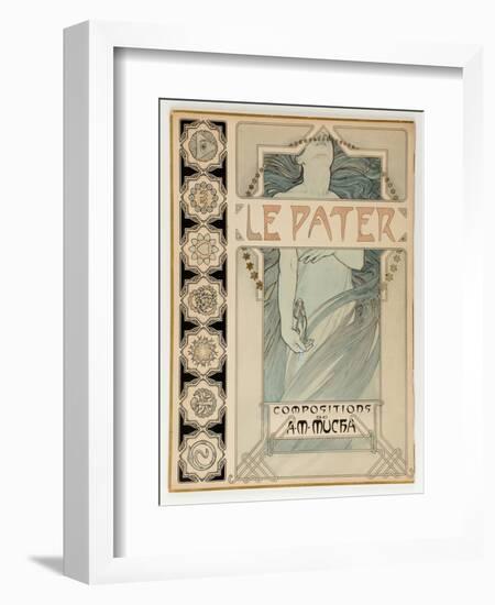 Cover Design for the Illustrated Edition Le Pater-Alphonse Mucha-Framed Giclee Print