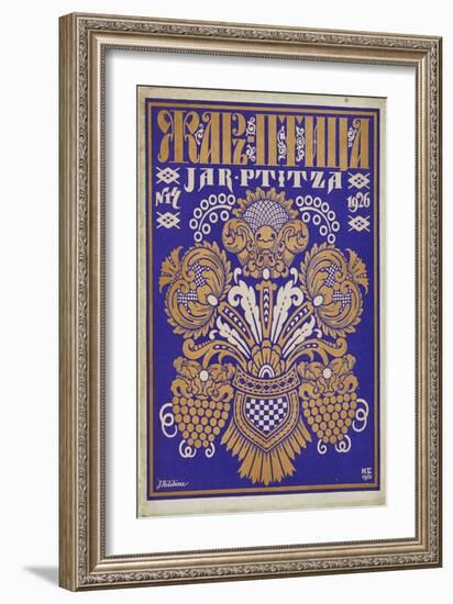 Cover Design for the Journal  Zhar-Ptitsa  (Firebird) Par Bilibin, Ivan Yakovlevich (1876-1942). Co-Ivan Bilibin-Framed Giclee Print