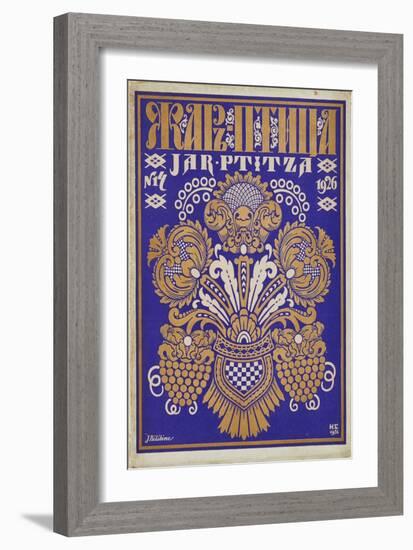 Cover Design for the Journal  Zhar-Ptitsa  (Firebird) Par Bilibin, Ivan Yakovlevich (1876-1942). Co-Ivan Bilibin-Framed Giclee Print