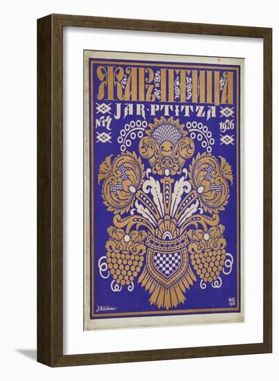 Cover Design for the Journal  Zhar-Ptitsa  (Firebird) Par Bilibin, Ivan Yakovlevich (1876-1942). Co-Ivan Bilibin-Framed Giclee Print