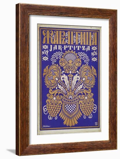 Cover Design for the Journal  Zhar-Ptitsa  (Firebird) Par Bilibin, Ivan Yakovlevich (1876-1942). Co-Ivan Bilibin-Framed Giclee Print