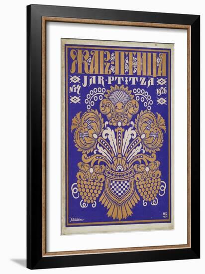 Cover Design for the Journal  Zhar-Ptitsa  (Firebird) Par Bilibin, Ivan Yakovlevich (1876-1942). Co-Ivan Bilibin-Framed Giclee Print