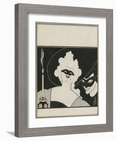 Cover Design for the 'Yellow Book'-Aubrey Beardsley-Framed Giclee Print