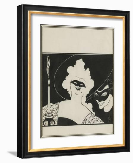 Cover Design for the 'Yellow Book'-Aubrey Beardsley-Framed Giclee Print