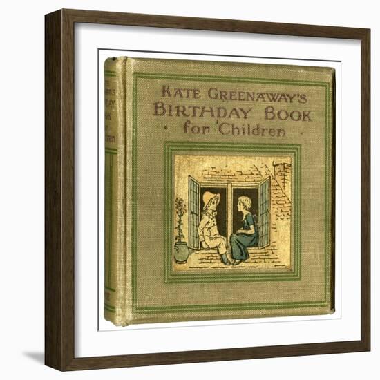 Cover Design, Kate Greenaway's Birthday Book for Children-Kate Greenaway-Framed Art Print