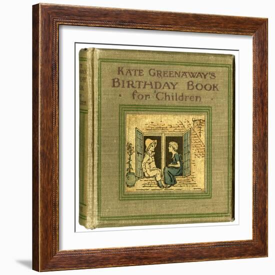 Cover Design, Kate Greenaway's Birthday Book for Children-Kate Greenaway-Framed Art Print