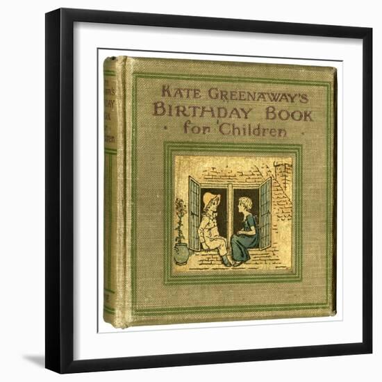 Cover Design, Kate Greenaway's Birthday Book for Children-Kate Greenaway-Framed Art Print