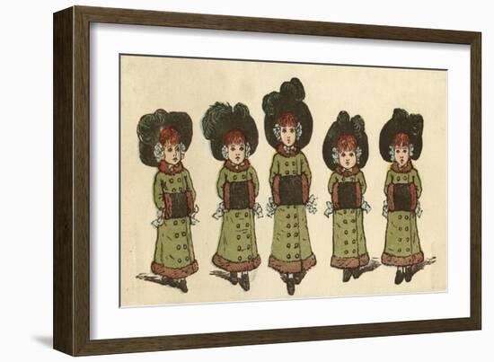 Cover Design, the Little Folks Painting Book, Greenaway-Kate Greenaway-Framed Art Print