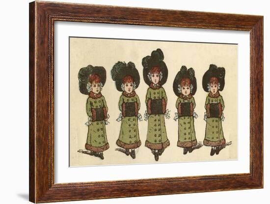 Cover Design, the Little Folks Painting Book, Greenaway-Kate Greenaway-Framed Art Print