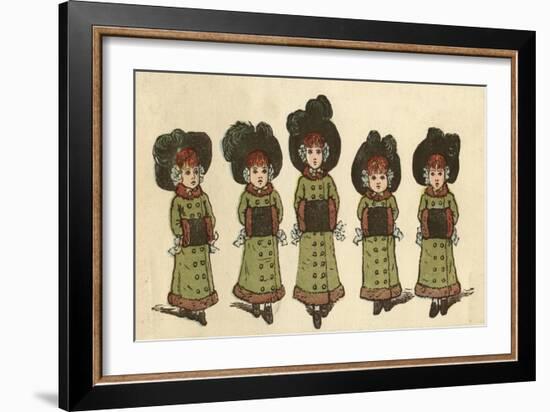 Cover Design, the Little Folks Painting Book, Greenaway-Kate Greenaway-Framed Art Print