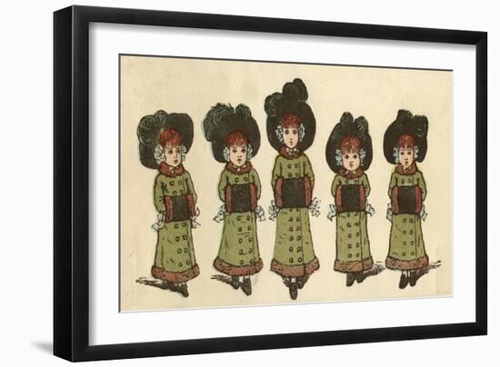 Cover Design, the Little Folks Painting Book, Greenaway-Kate Greenaway-Framed Art Print