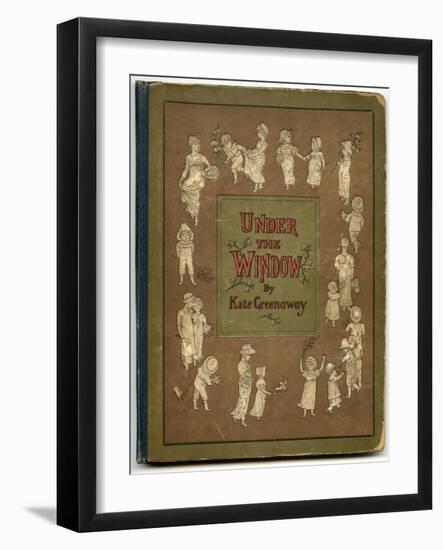 Cover Design, under the Window-Kate Greenaway-Framed Art Print