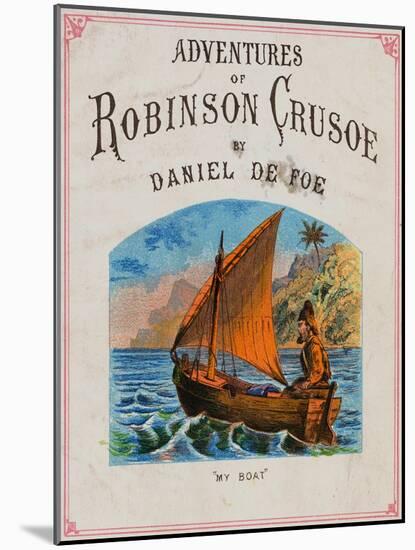 Cover for Adventures of Robinson Crusoe-null-Mounted Giclee Print