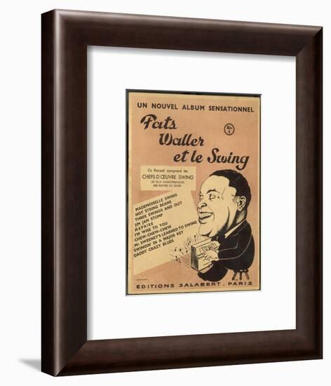 Cover for Album of Swing Compositions Featuring Fats Waller, Dated 1938 to 1942-null-Framed Art Print