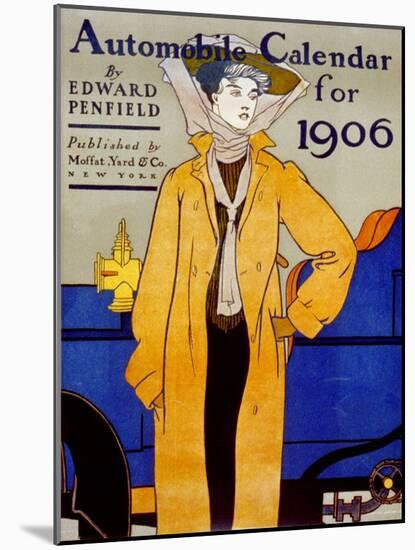 Cover for Automobile Calendar of 1906-Edward Penfield-Mounted Art Print