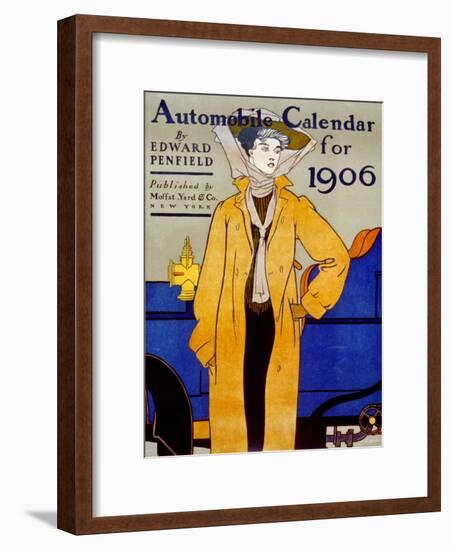 Cover for Automobile Calendar of 1906-Edward Penfield-Framed Art Print