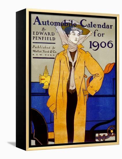 Cover for Automobile Calendar of 1906-Edward Penfield-Framed Stretched Canvas