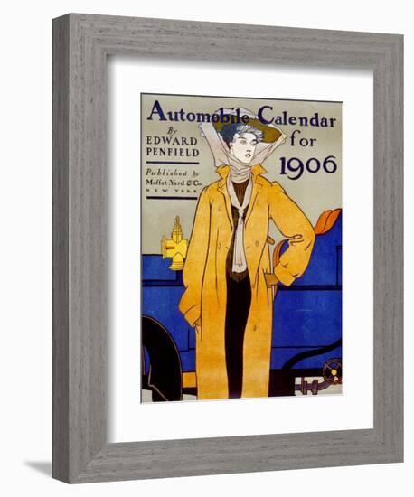 Cover for Automobile Calendar of 1906-Edward Penfield-Framed Art Print