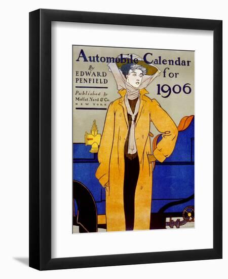 Cover for Automobile Calendar of 1906-Edward Penfield-Framed Art Print