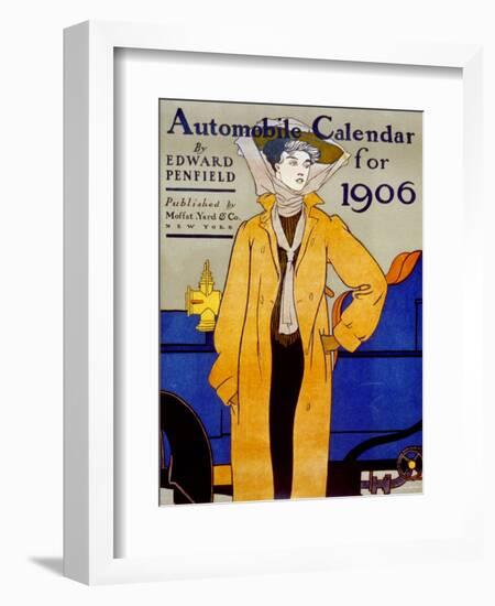 Cover for Automobile Calendar of 1906-Edward Penfield-Framed Art Print