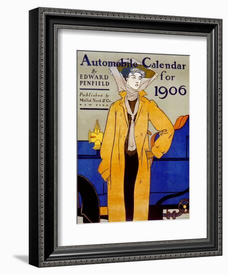 Cover for Automobile Calendar of 1906-Edward Penfield-Framed Art Print