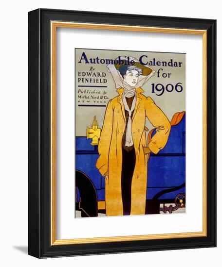 Cover for Automobile Calendar of 1906-Edward Penfield-Framed Art Print