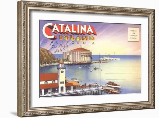 Cover for Catalina Island-null-Framed Art Print